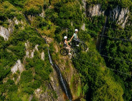 Sky Bike no Ecoparque Cachoeira Papuã